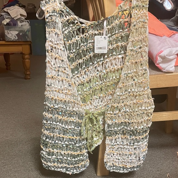 Free People Sweaters - Free People Knit Vest with Sequins